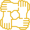 Unity and teamwork symbol
